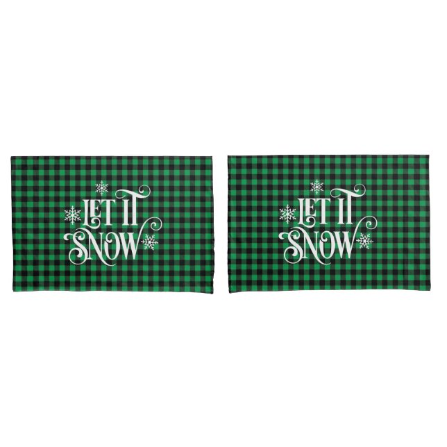 Holiday Buffalo Plaid Pillowcase Pair (Frente - conjunto)