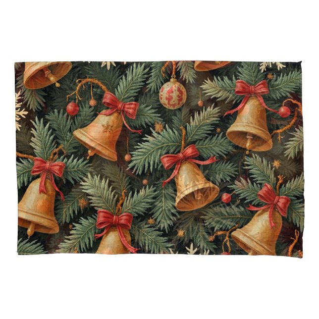 Holiday Christmas Bells Pattern, (Frente)