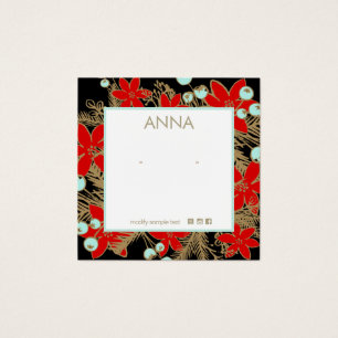 Holiday, Christmas Stud Earring Display Card