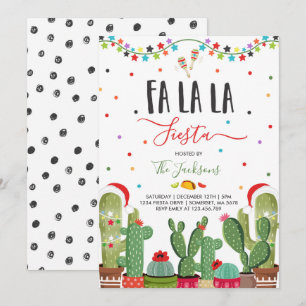Holiday Fiesta Convite de festas Fa La Fiesta