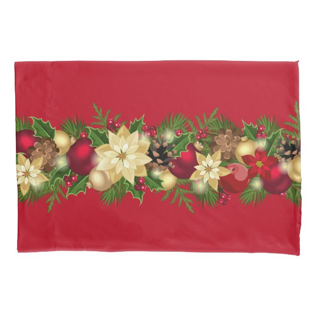 Holiday Garland Pillowcase (Frente)