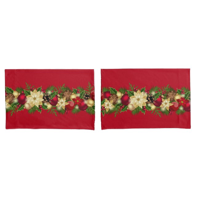 Holiday Garland Pillowcase Set (Frente - conjunto)