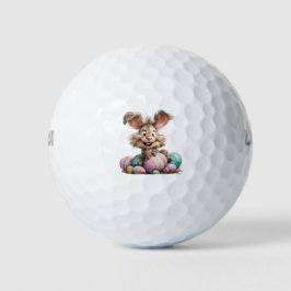 Holiday Golf Balls Happy Easter Bunny