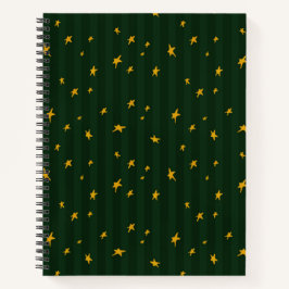 Holiday Green Yellow Stripe Star Christmas 