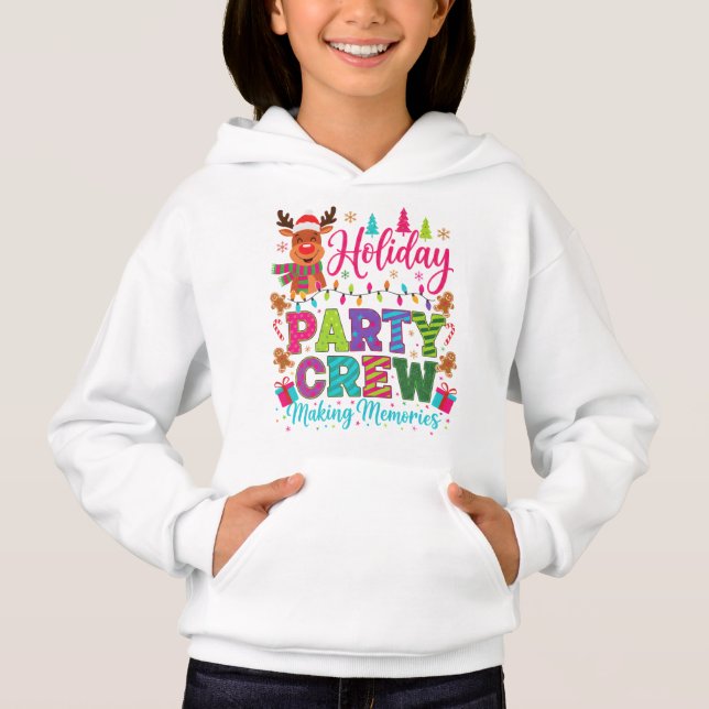 "Holiday Squad Goals – Party Crew Tee" (Frente)