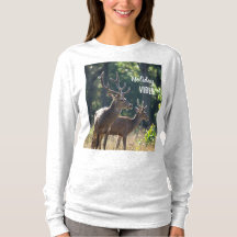 Holiday Vibes Deers Long Sleeves Top