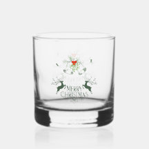 Holiday Whiskey Glass Set – Merry & Bright Barware