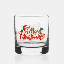 Holiday Whiskey Glass Set – Merry & Bright Barware