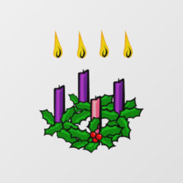 Holly Advent Wreath