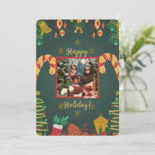 Holly Days   Cartão Feliz Natal de Férias