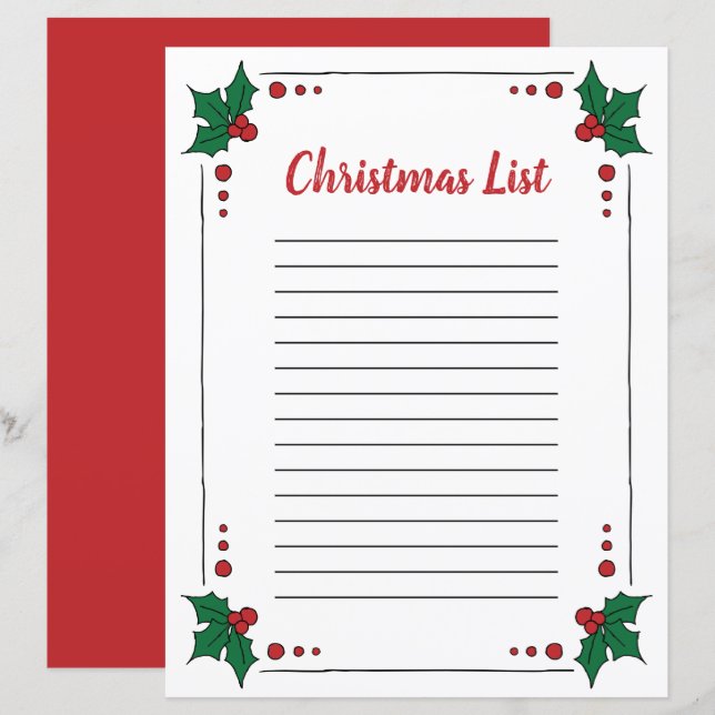 Holly deixa Clipart de Fim de Natal Clip (Frente/Verso)