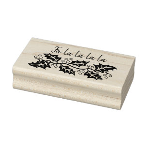 Holly Garland - Carimbo de Arte de Natal