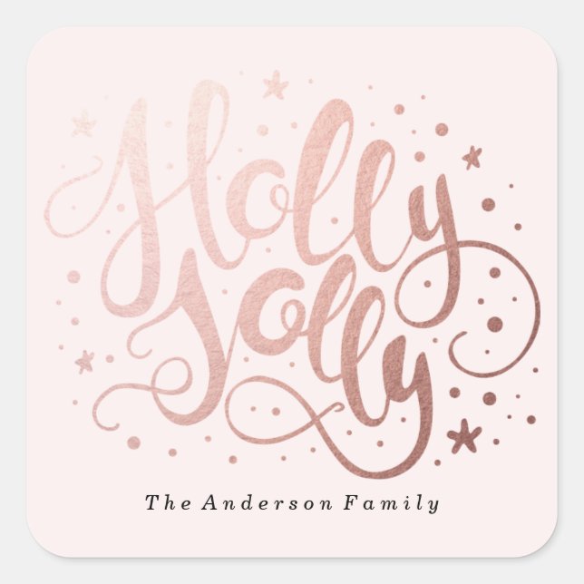 Holly Jolly | Adesivos de férias (Frente)