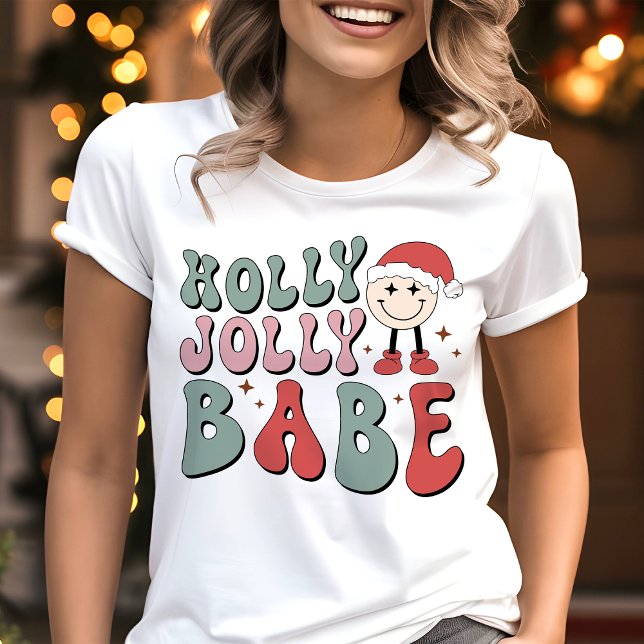 Holly Jolly Babe Retro Engraçado Natal (Criador carregado)
