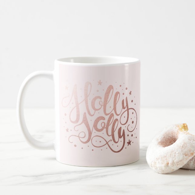 Holly Jolly | Caneca de Café de Férias (Com Donut)