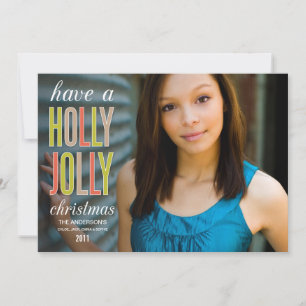 HOLLY JOLLY CHRISTMAS CARTÃO DE CARTÕES DE NAT