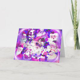 Holly Jolly Papais noeis de Natal Cartão de Saudaç