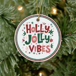 Holly Jolly Vibes Enfeites de natal