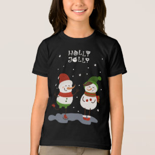 Holly Jolly Winter Snowman Feriados de Natal