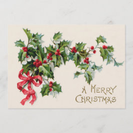 Holly Winterberry Red Ribbon