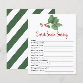 Holly Wreath Secret Papais noeis Survey