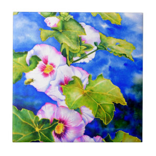 Hollyhocks