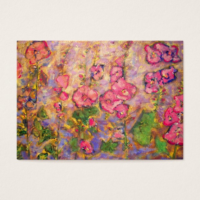 hollyhocks florescendo (Frente)