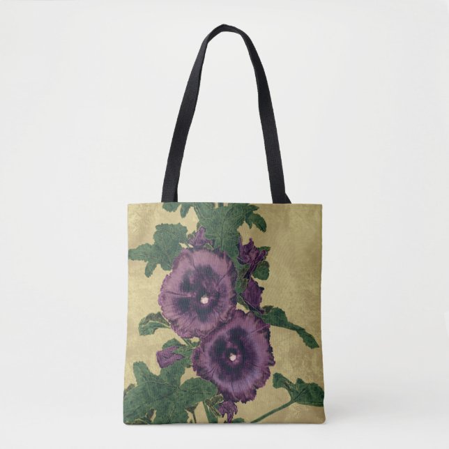 Hollyhocks Tote Bag (Frente)