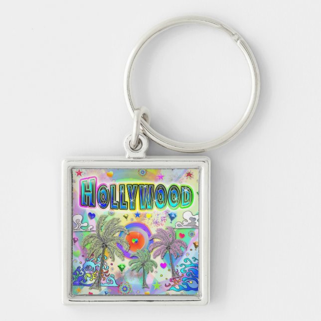 Hollywood Deep Dream Chaveiro (Frente)