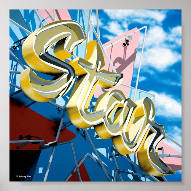 Hollywood Star Lanes na Rota Histórica 66 Poster (Frente)