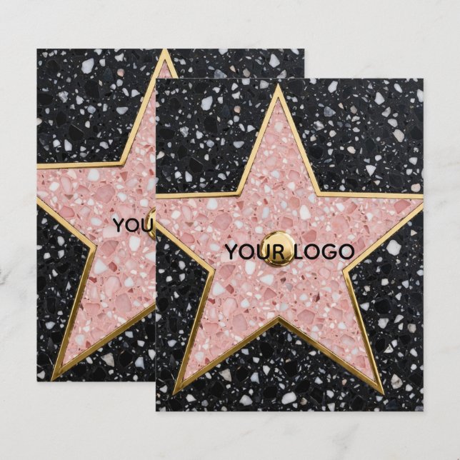 Hollywood Walk of Fame Square Coaster (Frente/Verso)