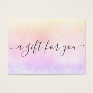 Holo Glitter Elegant Business Gift Certificate