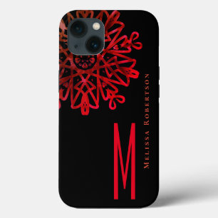 Holografia Elegante Chic Monograma de Ornamentado