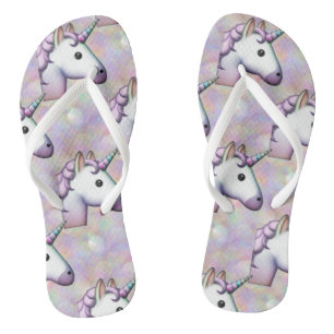 holograma unicorn emoji calçados sandálias chinelo