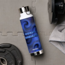 Holographic Retro Swirl Blue Neon Fitness 2026 Gym