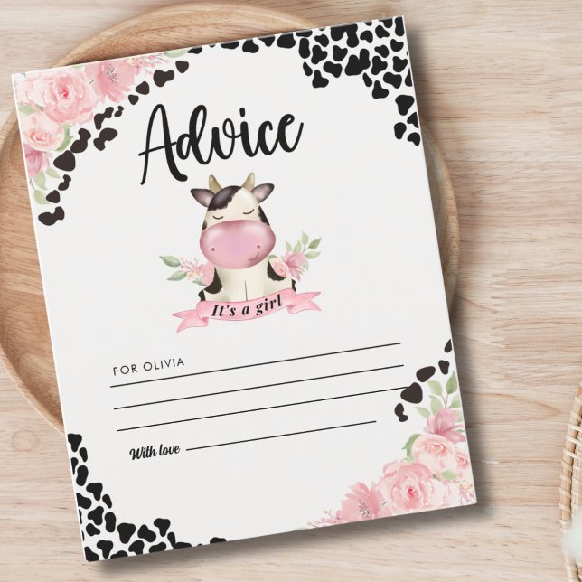 Holy Cow It's a Girl Cute Cow Baby shower (Criador carregado)