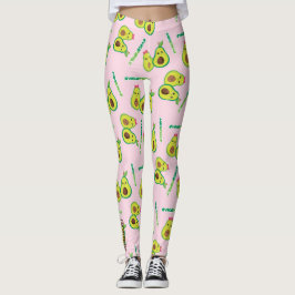 Holy Guacamole: Whimsical Avocado Lover Leggings
