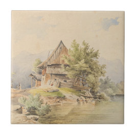 Holzhütte am See - Carl Lafite