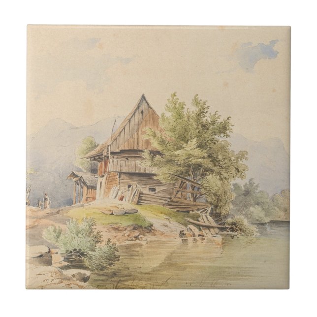 Holzhütte am See - Carl Lafite (Frente)