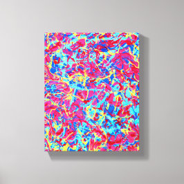 Homage à Pollock 1, canvas vívida de pintura gota-