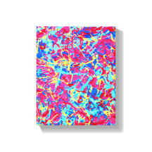 Homage à Pollock 1, canvas vívida de pintura gota-