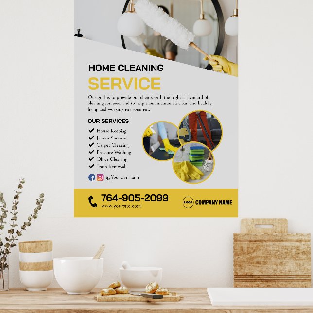 Home Clearing Services Poster (Cozinha)