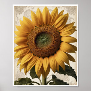 Home Decore Fresco Girassol Flower Wall Poster
