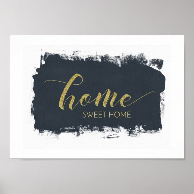 Home doce placa poster (Frente)