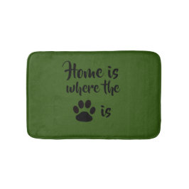 Home é onde a Paw Print é a tapete verde do tapete