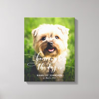 Home é onde o cão é a arte personalizada de Canvas