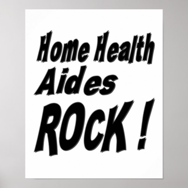 Home Health Aides Rock! Impressão poster (Frente)