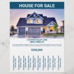 Home House For Sale By Owner Flyer Tear Off Strips<br><div class="desc">Selling or renting out your house or apartment? This custom flyer is perfect for posting on community bulletin boards to help get the word out. This flyer is ready to be customized with your own text and a photo of your home. There's a space to add your own headline, property...</div>