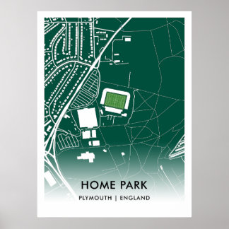 Home Park Poster - Casa de Plymouth Argyle FC, Eng