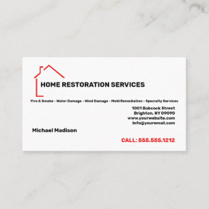Home Restoration Services Cartão de visita